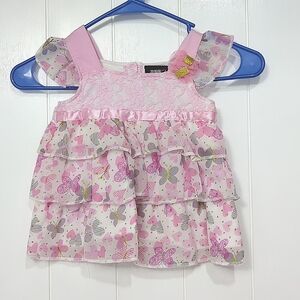 ❤️5/$25 DDG Darling Girl Butterfly Sparkly Top